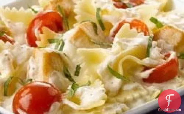 Creamy Chicken-Bruschetta Pasta