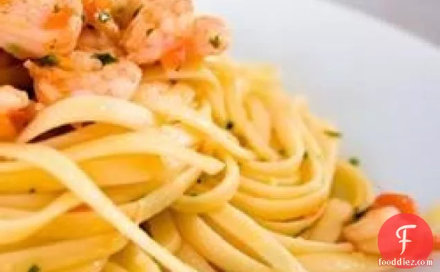 Brandied Shrimp with Pasta