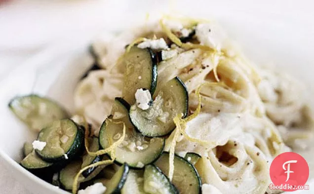 Pasta with Zucchini and Goat Cheese
