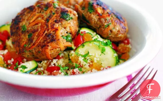 Mint Couscous with Zucchini and Tomato
