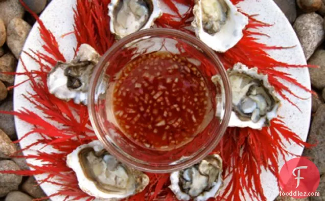 Oysters with Red Mignonette