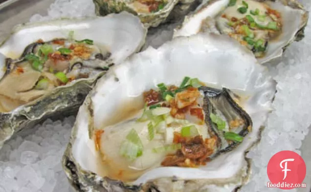 Roasted Oysters with Chipotle Butter