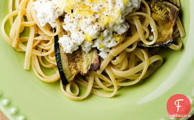 Zucchini Pasta With Ricotta