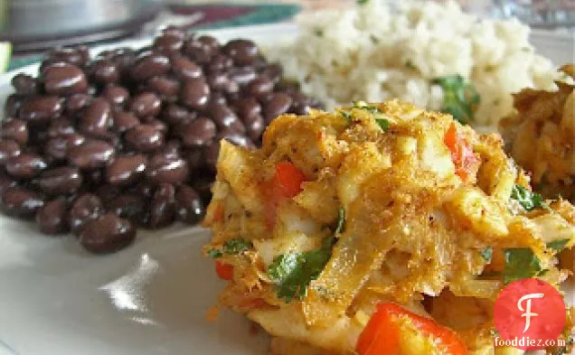 Southwest Cod Cakes with Mexican Sweet Rice