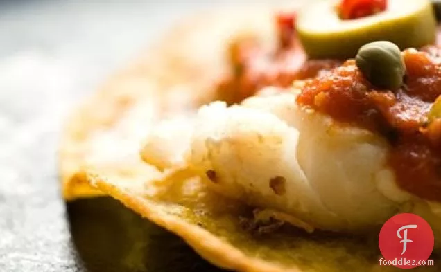 Fish tostadas, Veracruz style