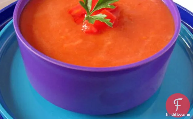 Lazy Heirloom Tomato Gazpacho
