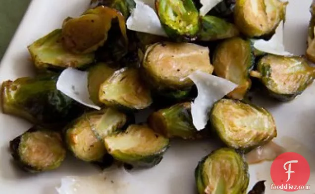 Brussels Sprouts with Shaved Parmesan