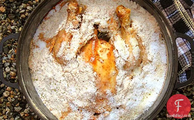 Whole Chicken Baked in a Thyme Infused Salt Crust