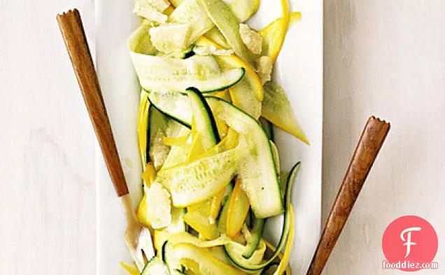 Summer Squash Ribbons with Lemon and Parmesan