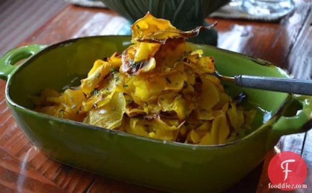 भुना हुआ बटरनट स्क्वैश रिबन