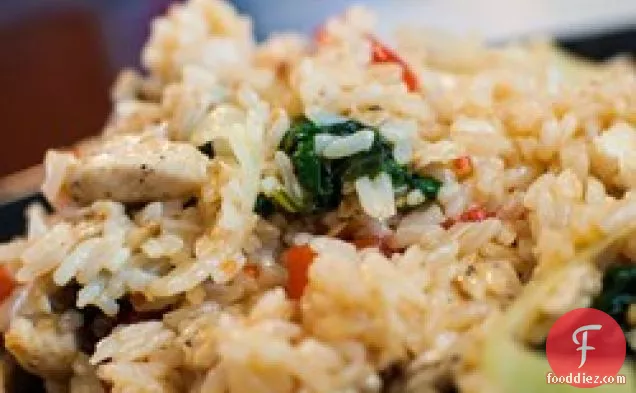 Thai Spicy Basil Chicken Fried Rice