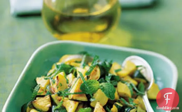 Sauteed Zucchini And Yellow Squash With Mint