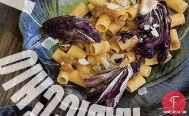 Groovy Default Pasta with Braised Radicchio and Caramelized Onion