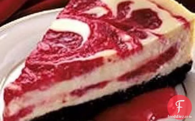 Cherry Swirled Cheesecake