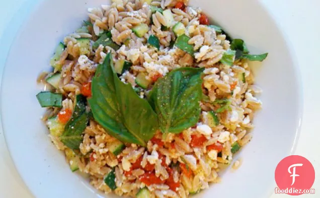 Orzo With Basil And Zucchini