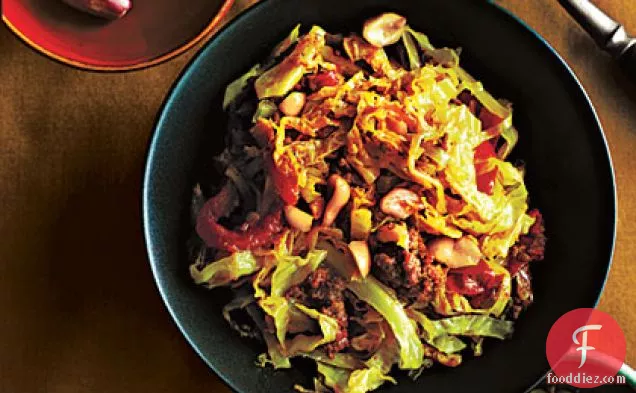 Simmered Cabbage with Beef, Shan Style