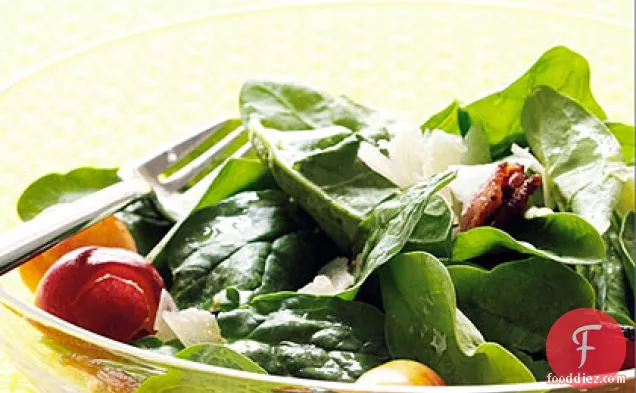 Cherry and Bacon Spinach Salad