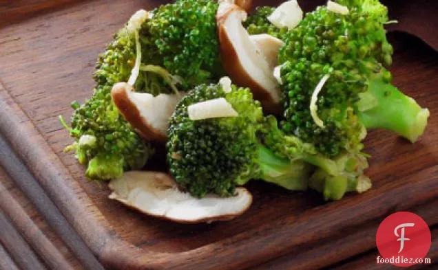 Greg’s Awesome Broccoli Salad with Lemon, Garlic and Shitake Mushrooms