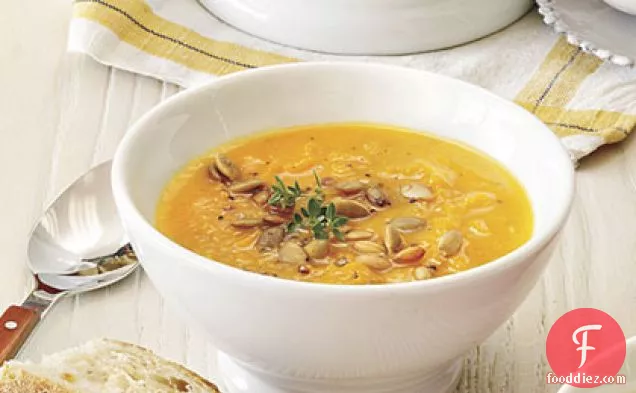 Pumpkin-Acorn Squash Soup