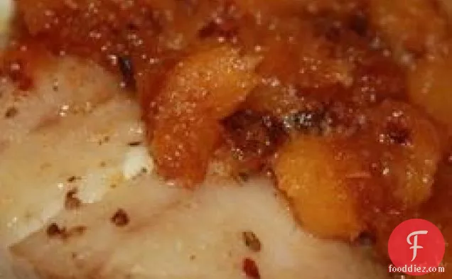 मैंगो बटर के साथ ग्रिल्ड ग्रूपर