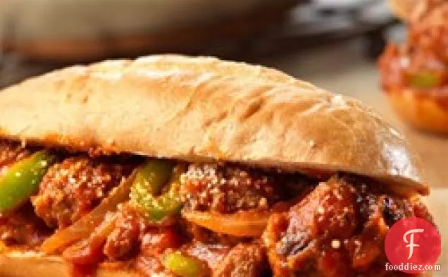 Spicy Sausage and Peppers Sandwiches