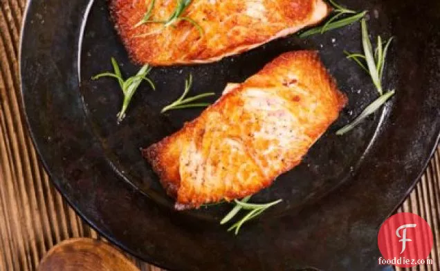 “Cook It Frozen” Seared Alaskan Salmon