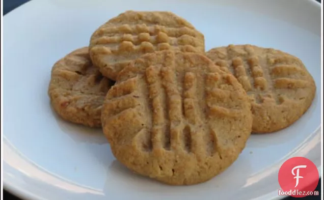Chunky Peanut Butter Cookies With Wheat Germ