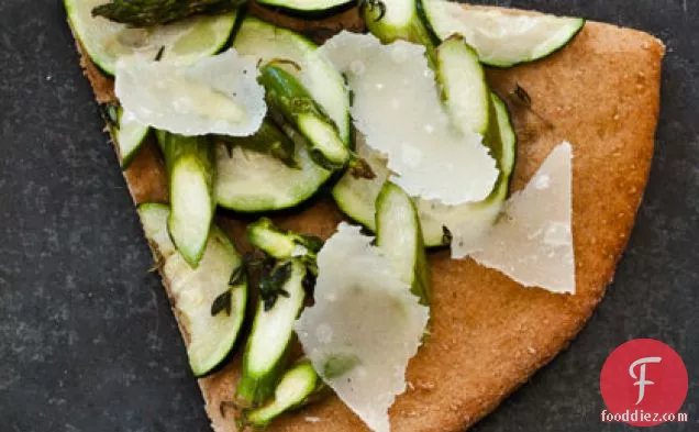 Asparagus and Zucchini Pizza (So-Slimming Slice)