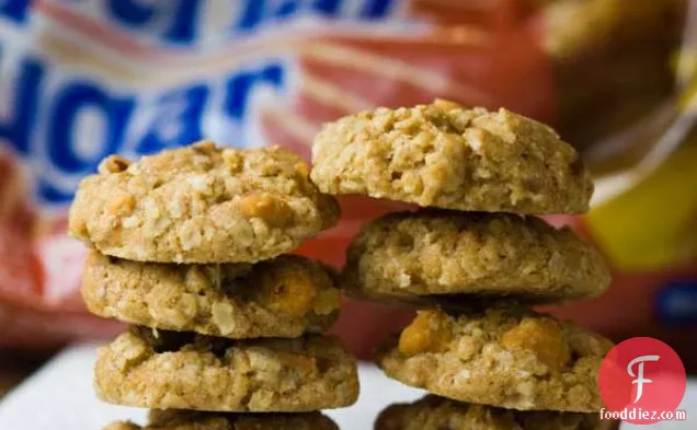 Crunchy Miniature Butterscotch Oat Cookies