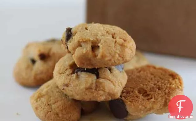 Mini Peanut Butter Chocolate Chip Toffee Cookies