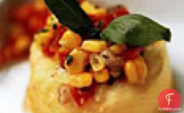 Sweet Corn Flans with Tomato-Corn Relish