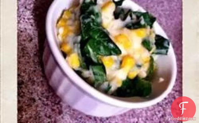 Spinach and Sweet Corn Mashed Potatoes