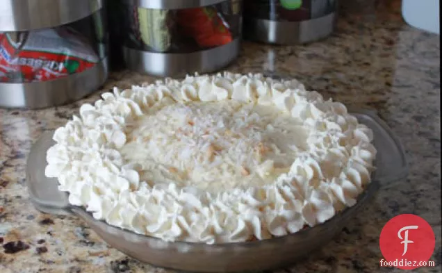 White Chocolate Coconut Pie