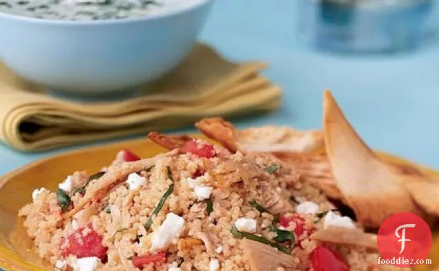 Couscous Salad with Chicken, Tomato, and Basil