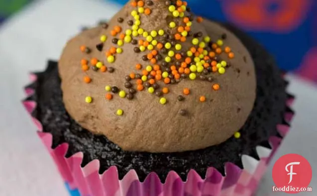 Black Magic Mousse Topped Cupcakes