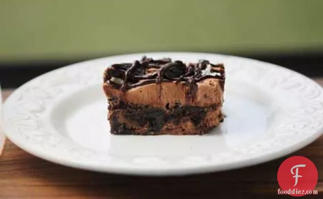 Malted Chocolate Cheesecake Stack Brownie