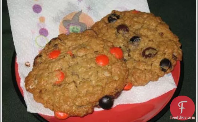 Small Batch Halloween Monster Cookies