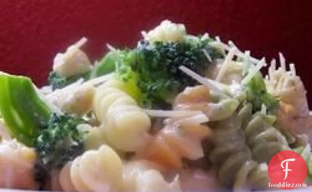 Broccoli Chicken Fettuccini Alfredo