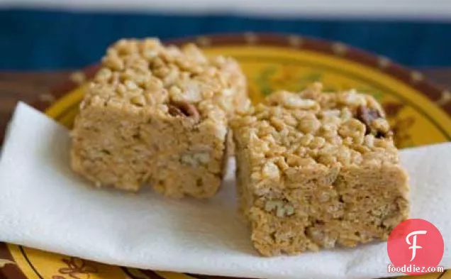 Peanut Butterscotch and Toasted Pecan Krispies