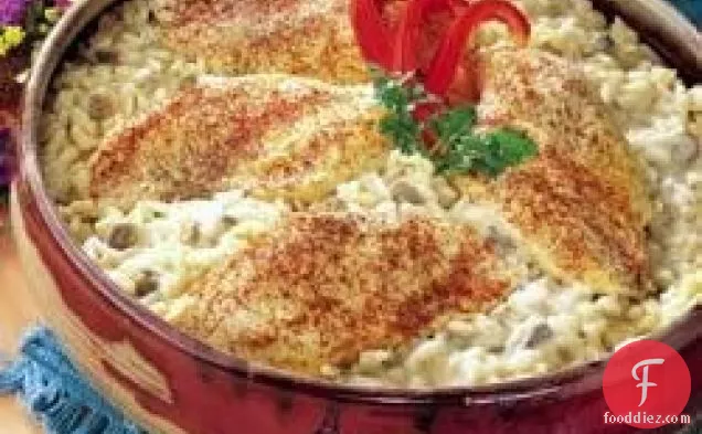 One Dish Chicken and Rice Bake