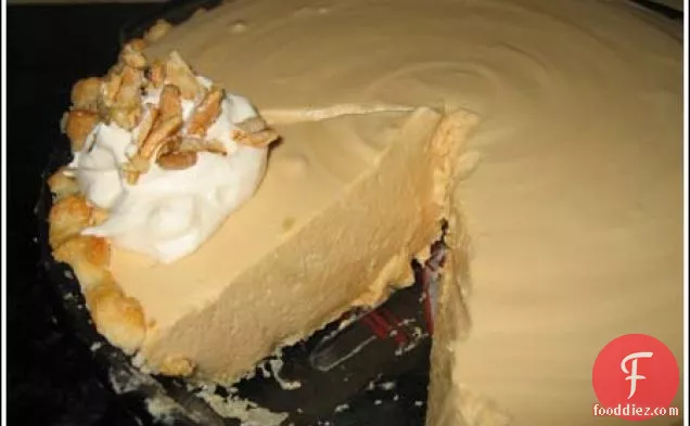 Caramel Cream Pie with Candied Almonds