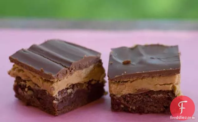 Peanut Butter Topped Chocolate Brownies