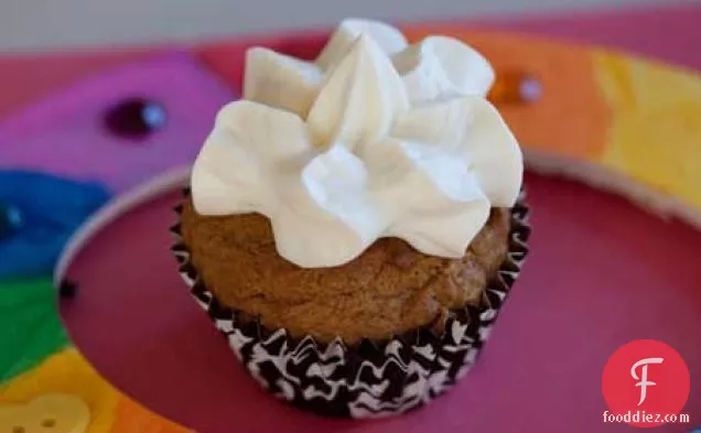Pumpkin Cupcakes with Pudding