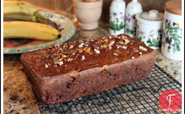 Banana Butterscotch Bread with Toasted Pecans