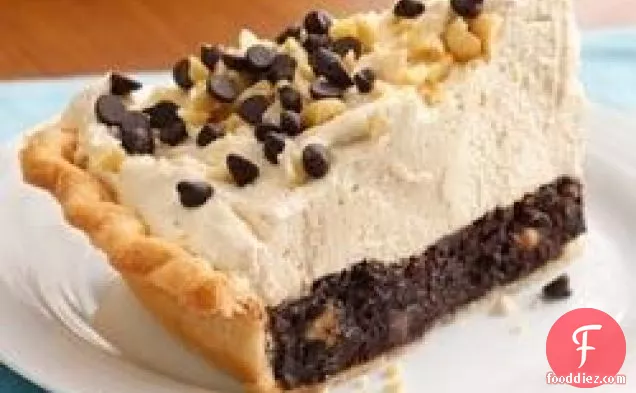 Mile-High Peanut Butter-Brownie Pie