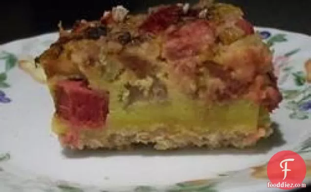 Mom's Rhubarb Custard Torte