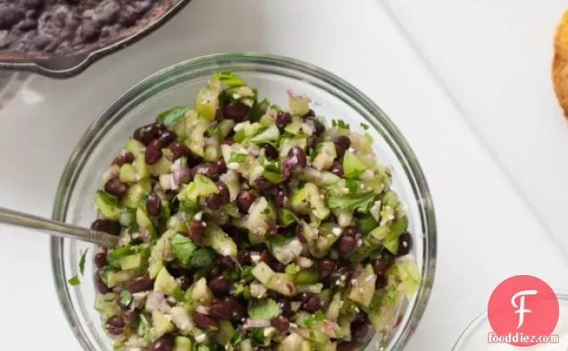 Tomatillo Black Bean Tostadas