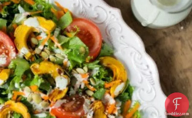 Ultra Creamy Hemp Salad Dressing + Salad