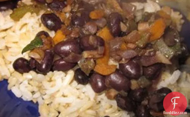 Easy Rum-Flavored Black Beans and Rice