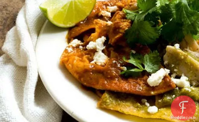 Chilaquiles With Ancho-tomatillo Salsa